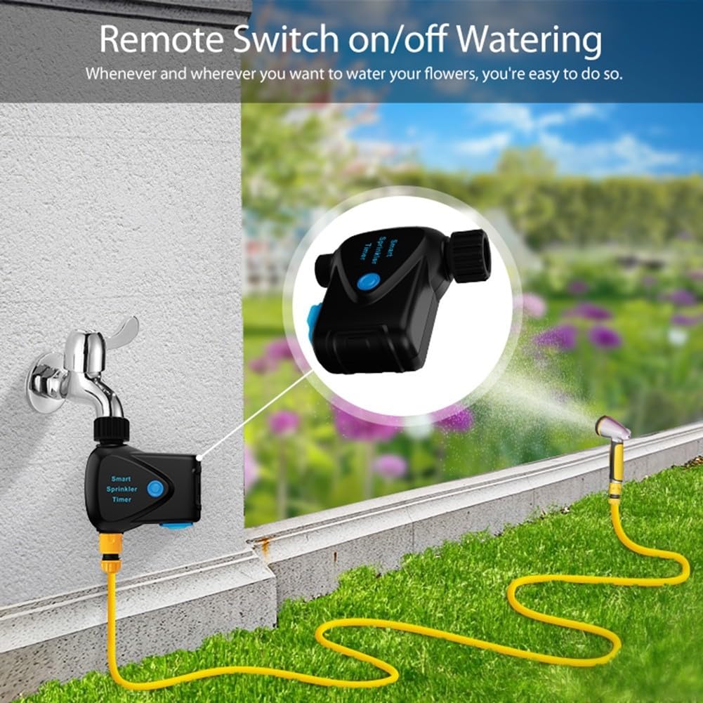 Uso eficiente del agua con temporizador de riego WIFI Tuya y contador de agua integrado