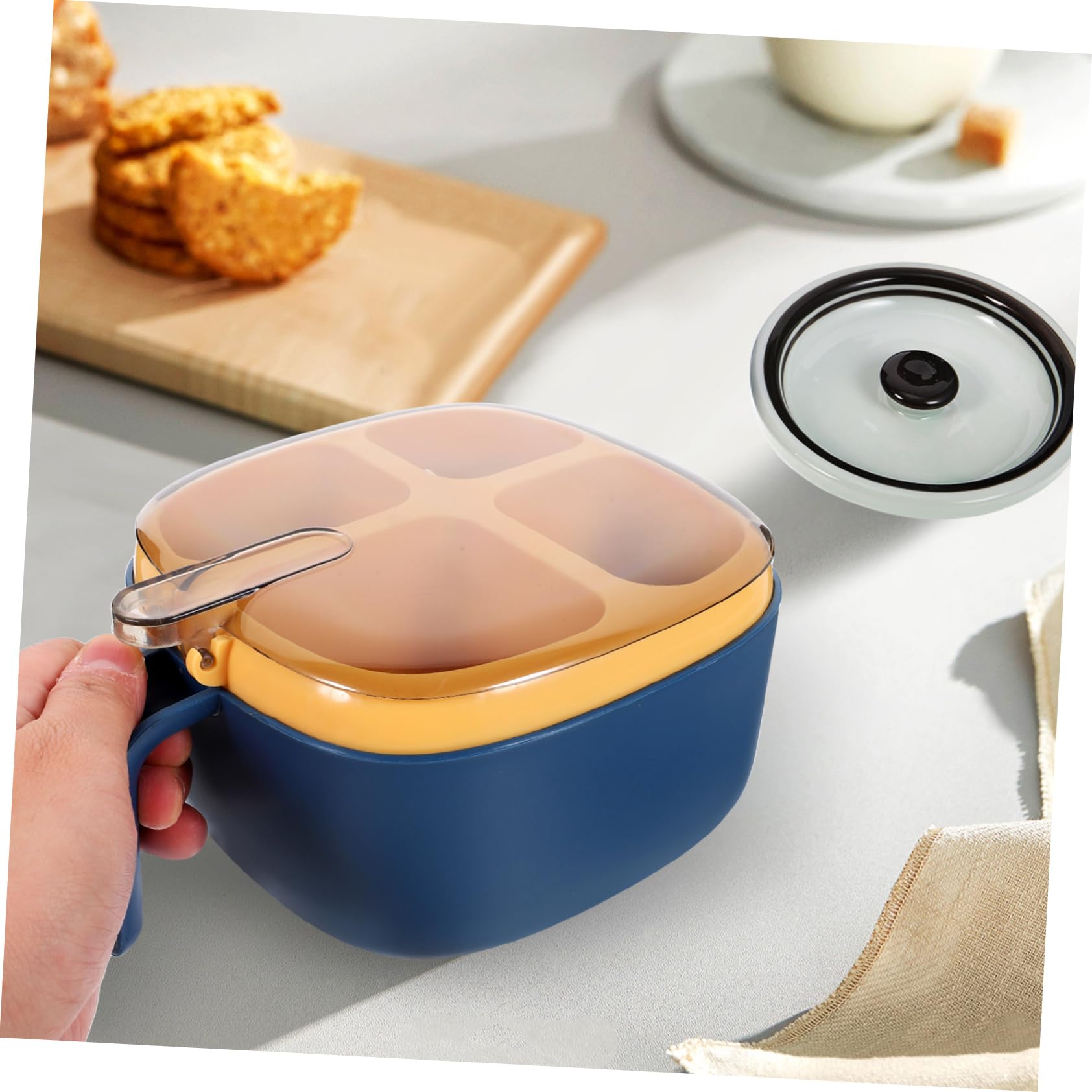 Cabilock Caja De 5 Piezas Caja De Condimentos Contenedor De Artículos De Cocina Artículos De Cocina Suministros De Accesorios De Tarros De Especias Tarro De Especias