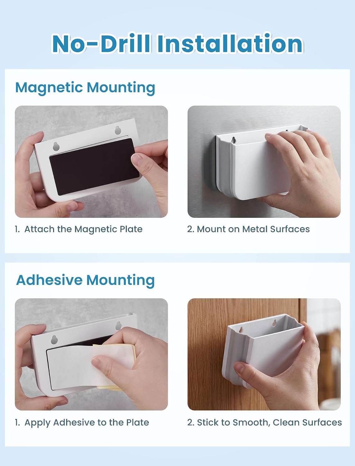 NiHome Magnetic Toothbrush Holder for Cruise, Foldable Cabin Organizer 1PCS