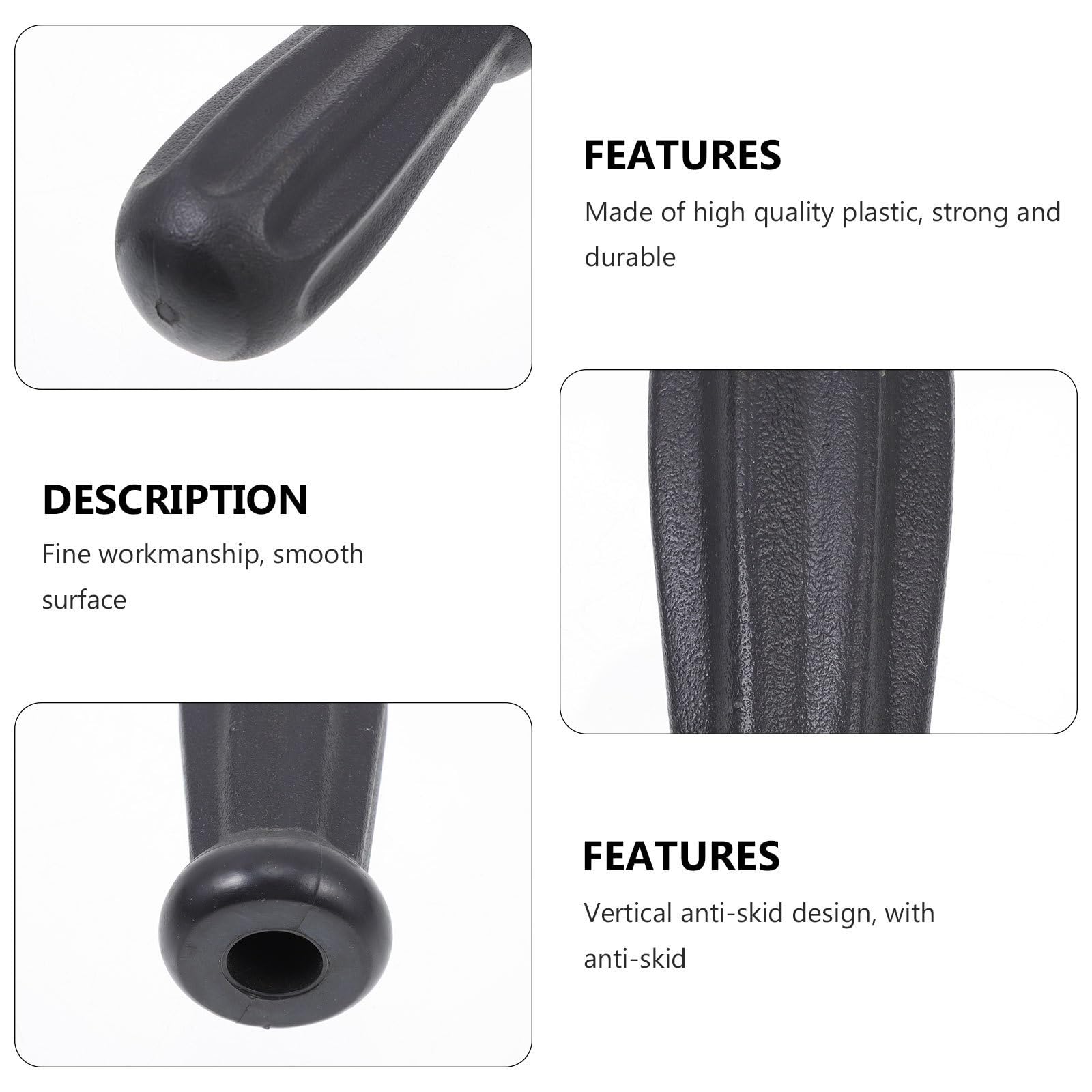 Vaguelly 8 Empuñaduras de Plástico Ergonómicas para Futbolín Superficie Lisa, Fácil Limpieza y Diseño Octogonal, Paquete de 8 Piezas para Mesa de Futbol de Interior