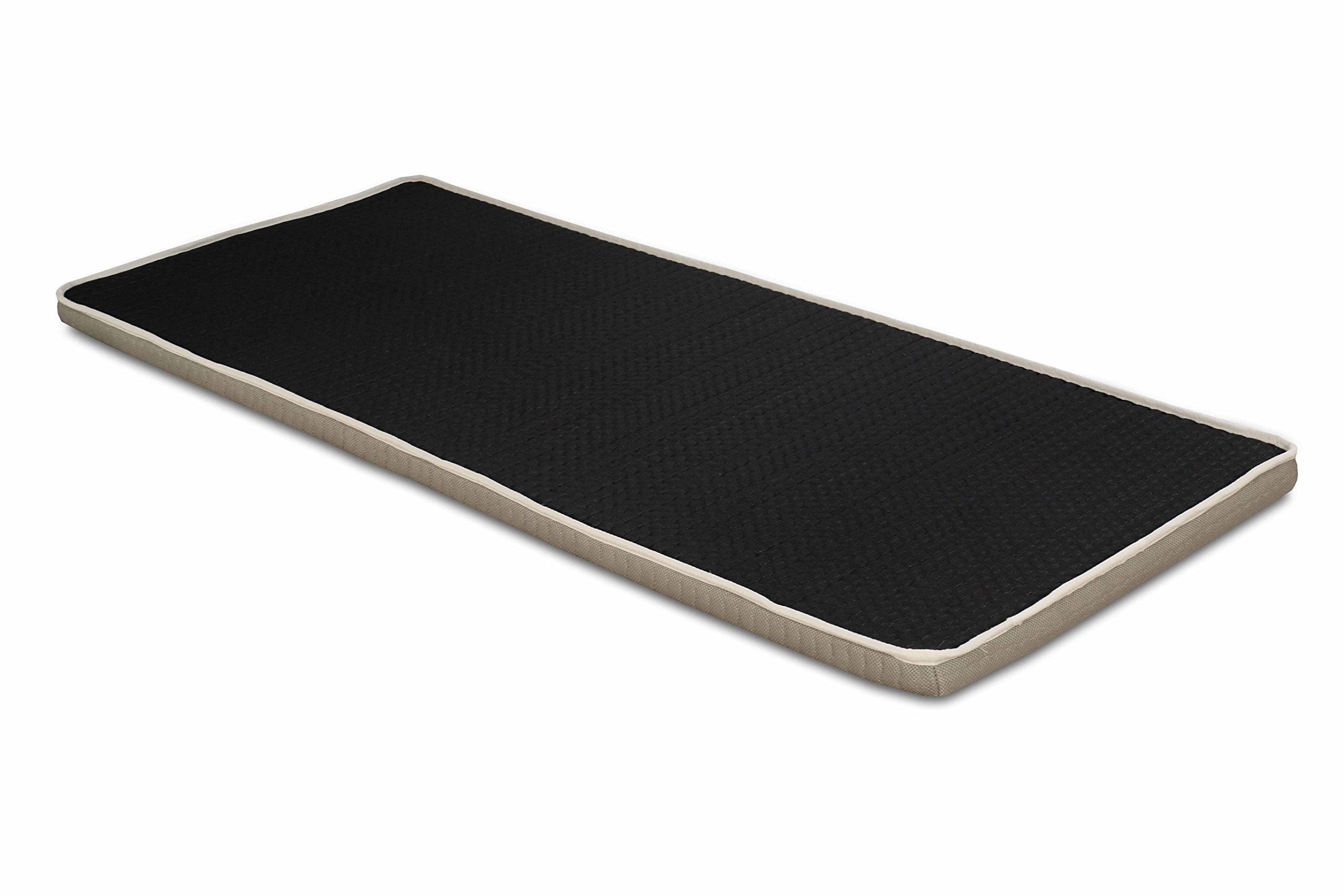 EVERGREENWEB - Matelas en Mousse Enroulable 90x195 H 5 cm Support Ergonomique - Pliant Matelas Portable Épaissir Coussin Tatami Topper Matelas pour Accueil Camping Lit Twist Bed Easy