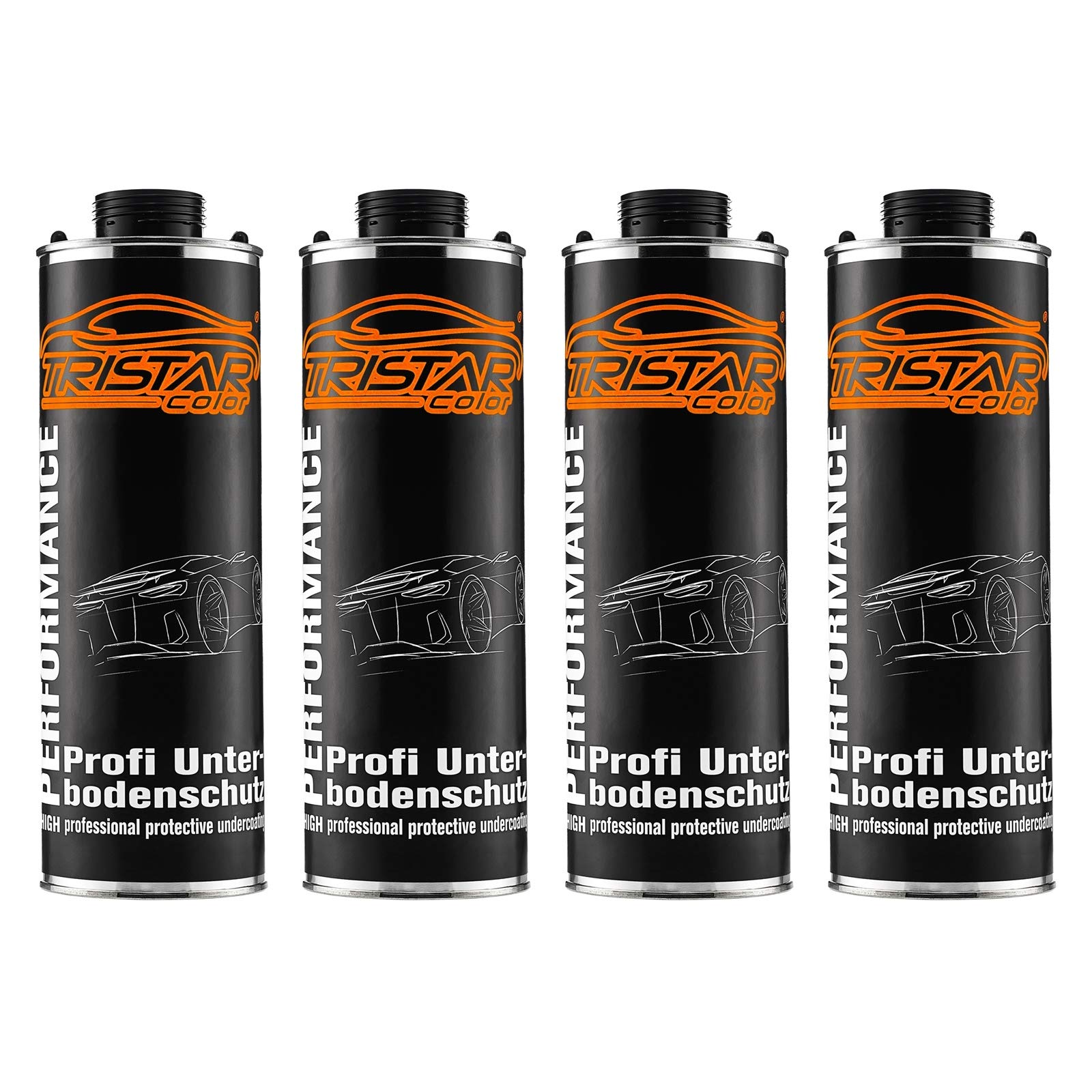 TRISTARcolor Unterbodenschutz Steinschlagschutz Dose schwarz 4 kg