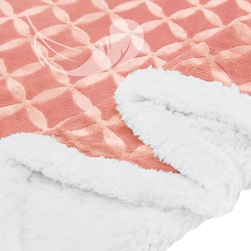 Miniatura 2 de inhand Manta de sherpa, cálida y acogedora manta suave para sofá, cama, sofá, mullida, reversible, de felpa, mullida, para adultos, mujeres y