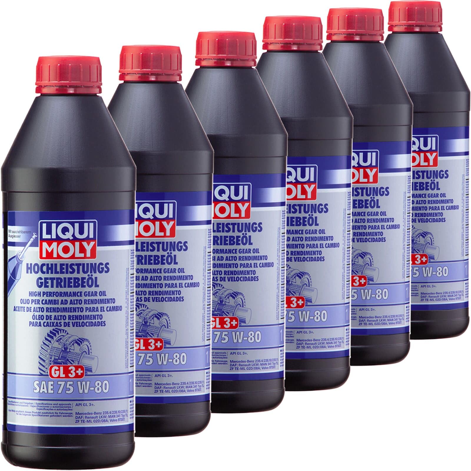 Liqui Moly 6x 4427 Getriebeöl (6 L) | 4427 SAE 75W-80,