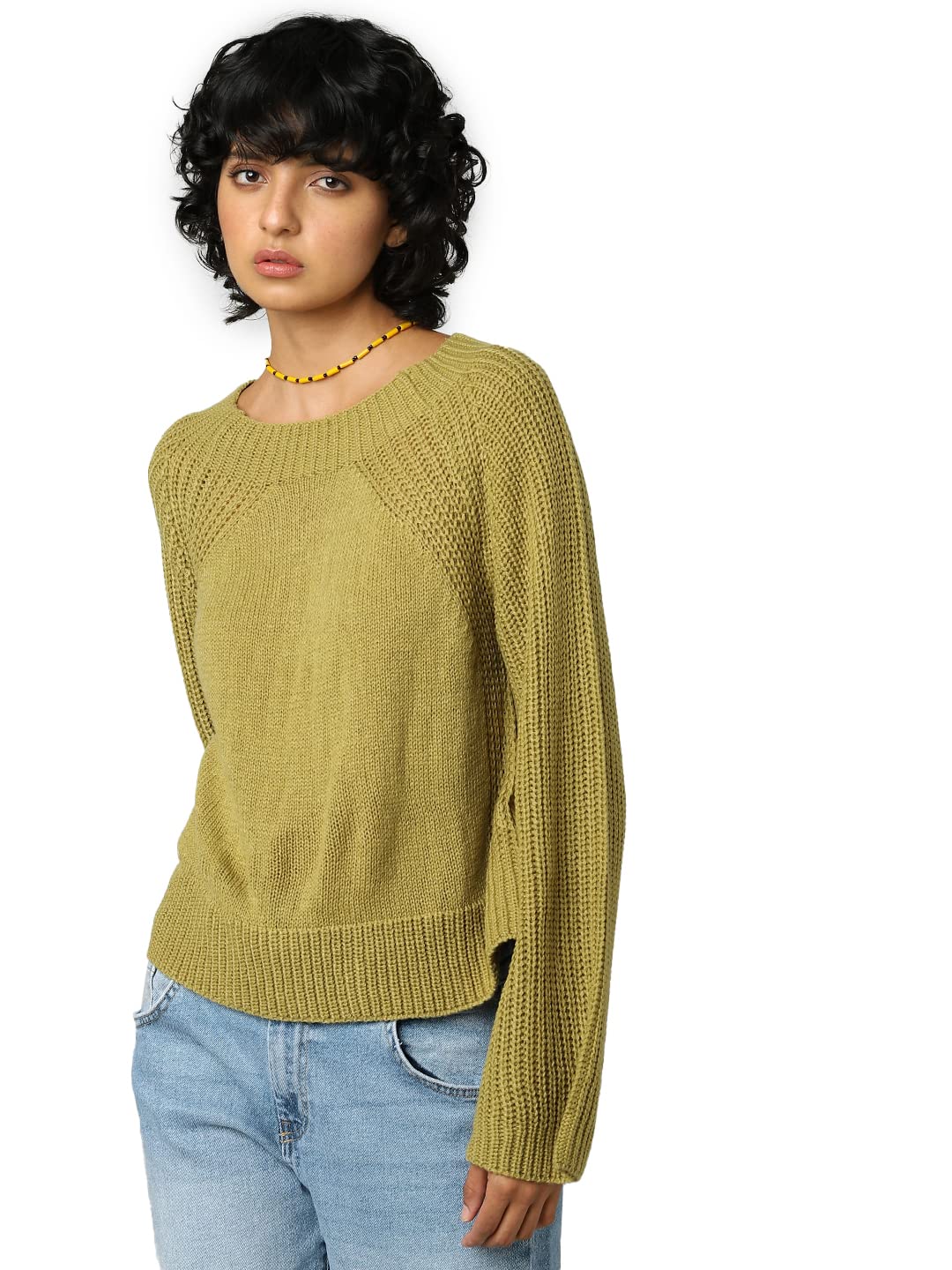 ONLYWomen's Acrylic Round Neck Sweater