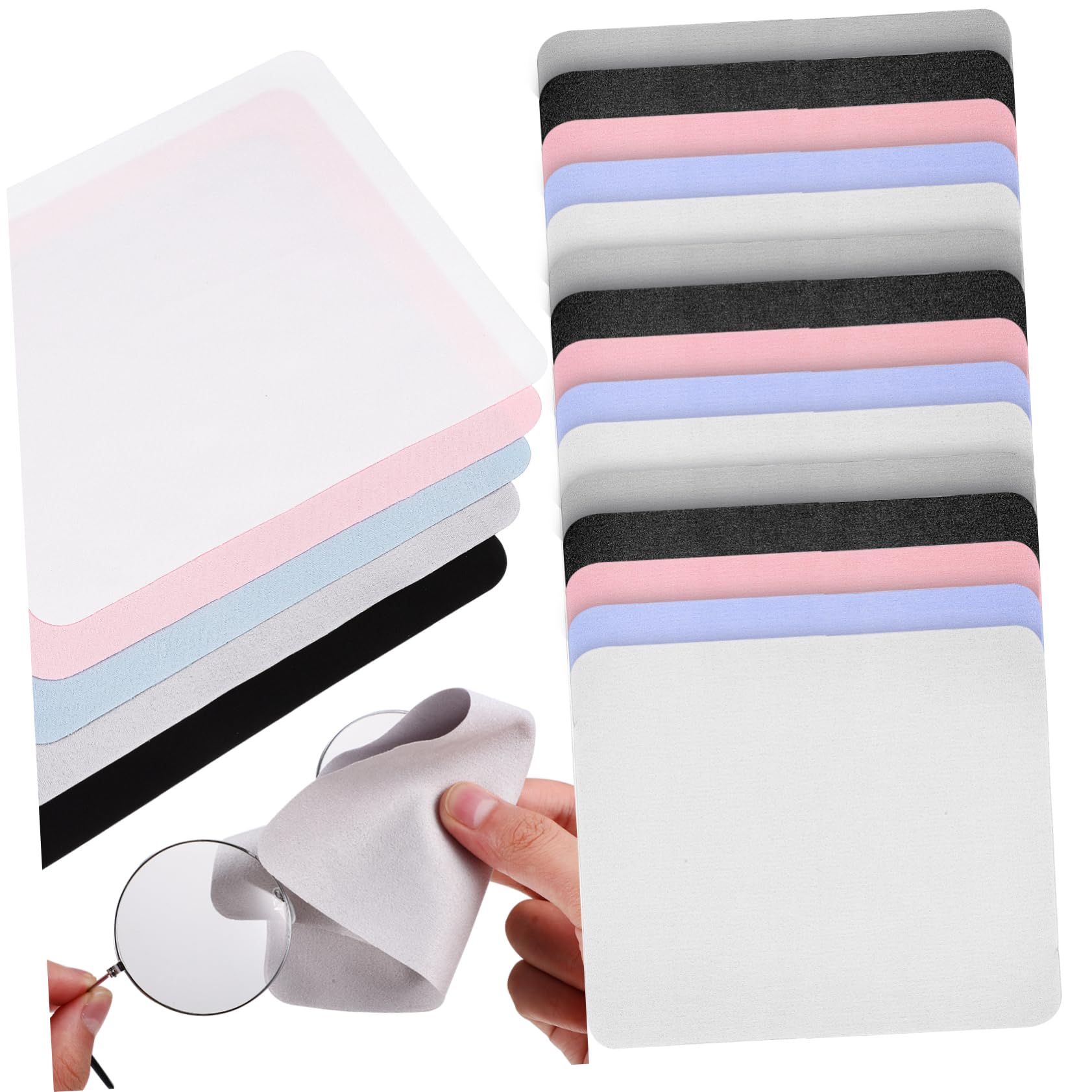 FOMIYES 20piezas Kit De Limpieza Completo Paños Microfibra Para Limpiar Pantallas y Gafas Fuerte Absorción De Agua y Fácil De Lavar