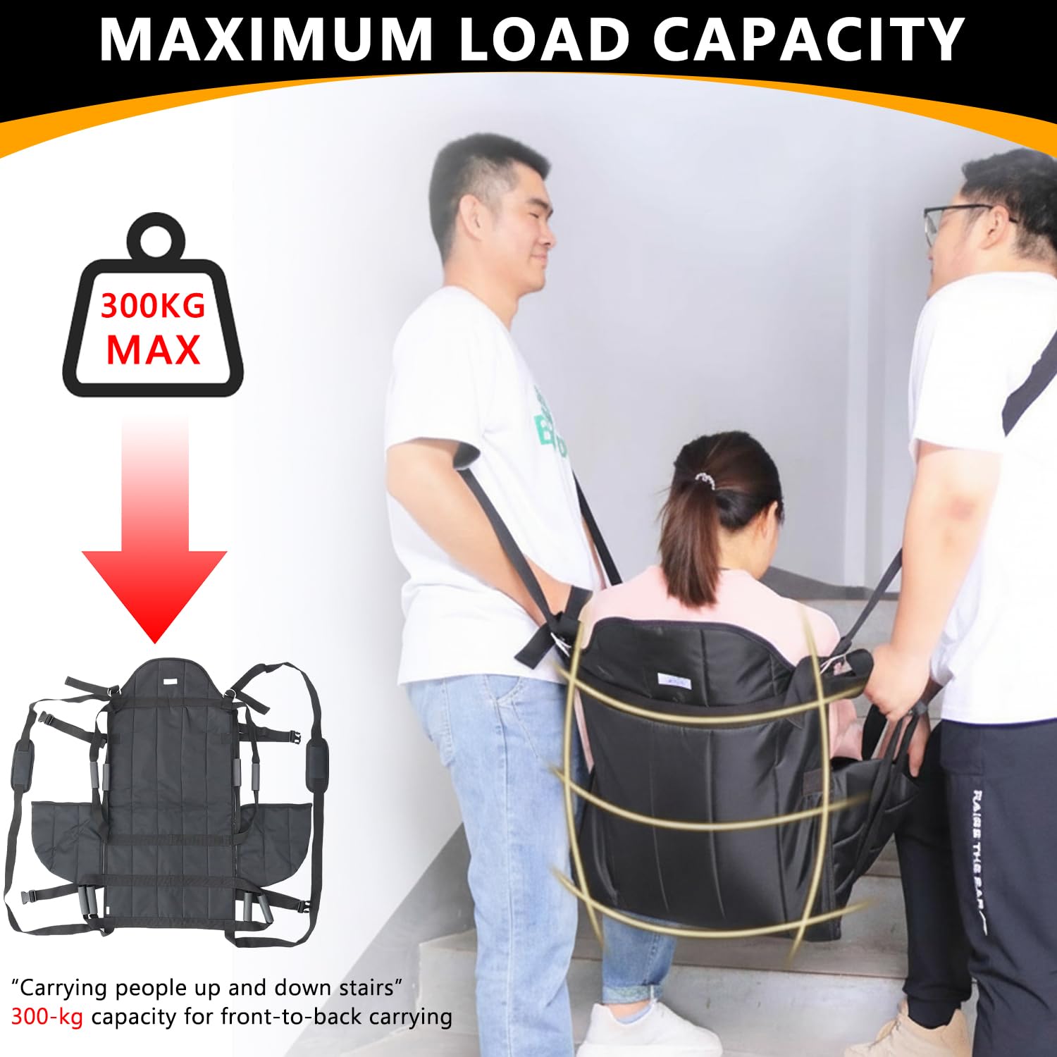 Mobility - Correa de transferencia para silla de ruedas, ayuda de elevación para personas mayores, correa de hombro para todo el cuerpo, ayuda de pie (M)