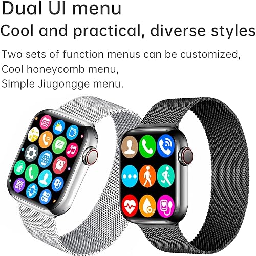 Miniatura 7 de Sazooy Reloj inteligente, reloj inteligente con pantalla táctil completa de 2.19 pulgadas, reloj rastreador de actividad física con podómetro