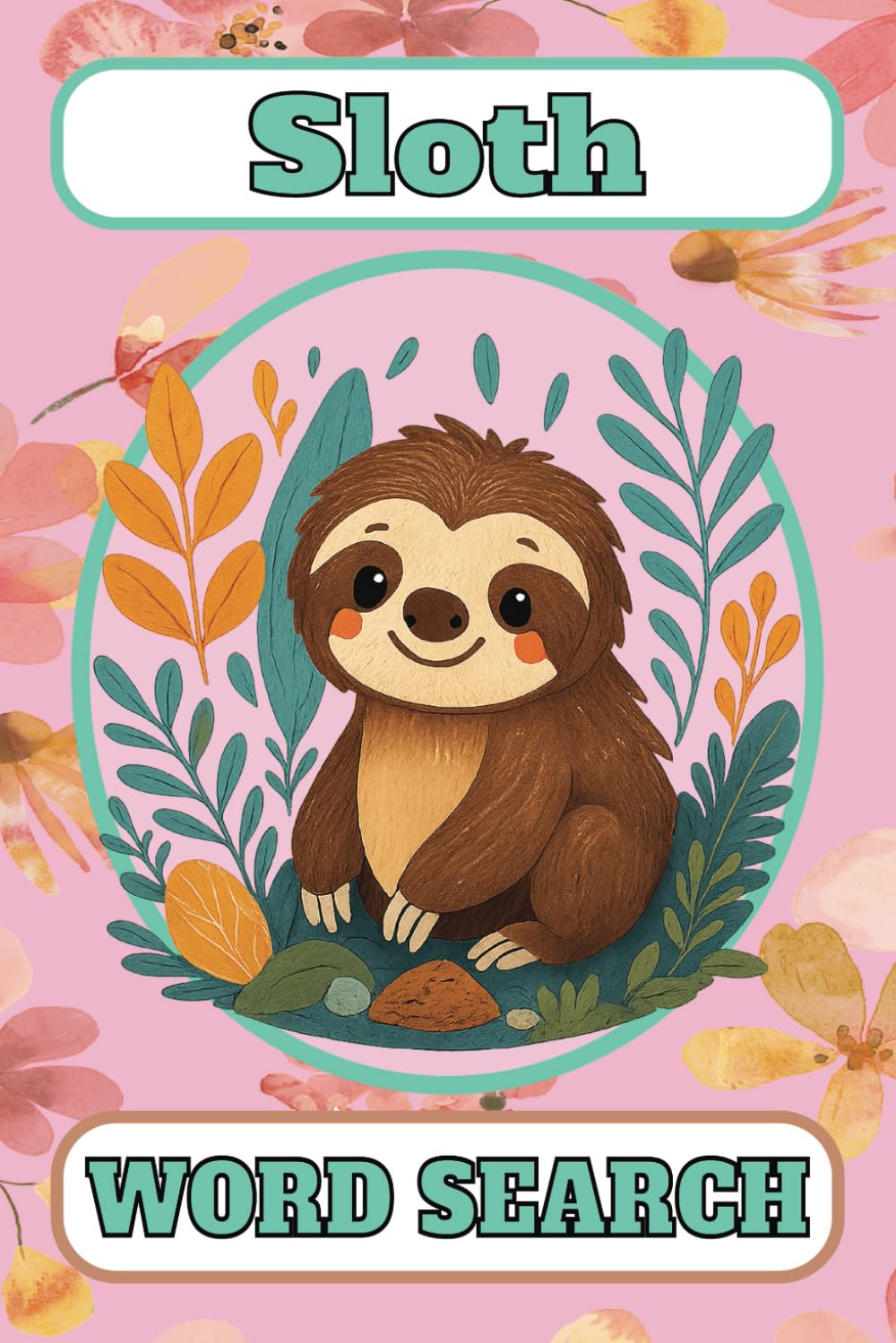 Sleepy Sloths Word Search: 55 Relaxing Sloth-Themed Puzzles for Animal Lovers, Kids, and Adults