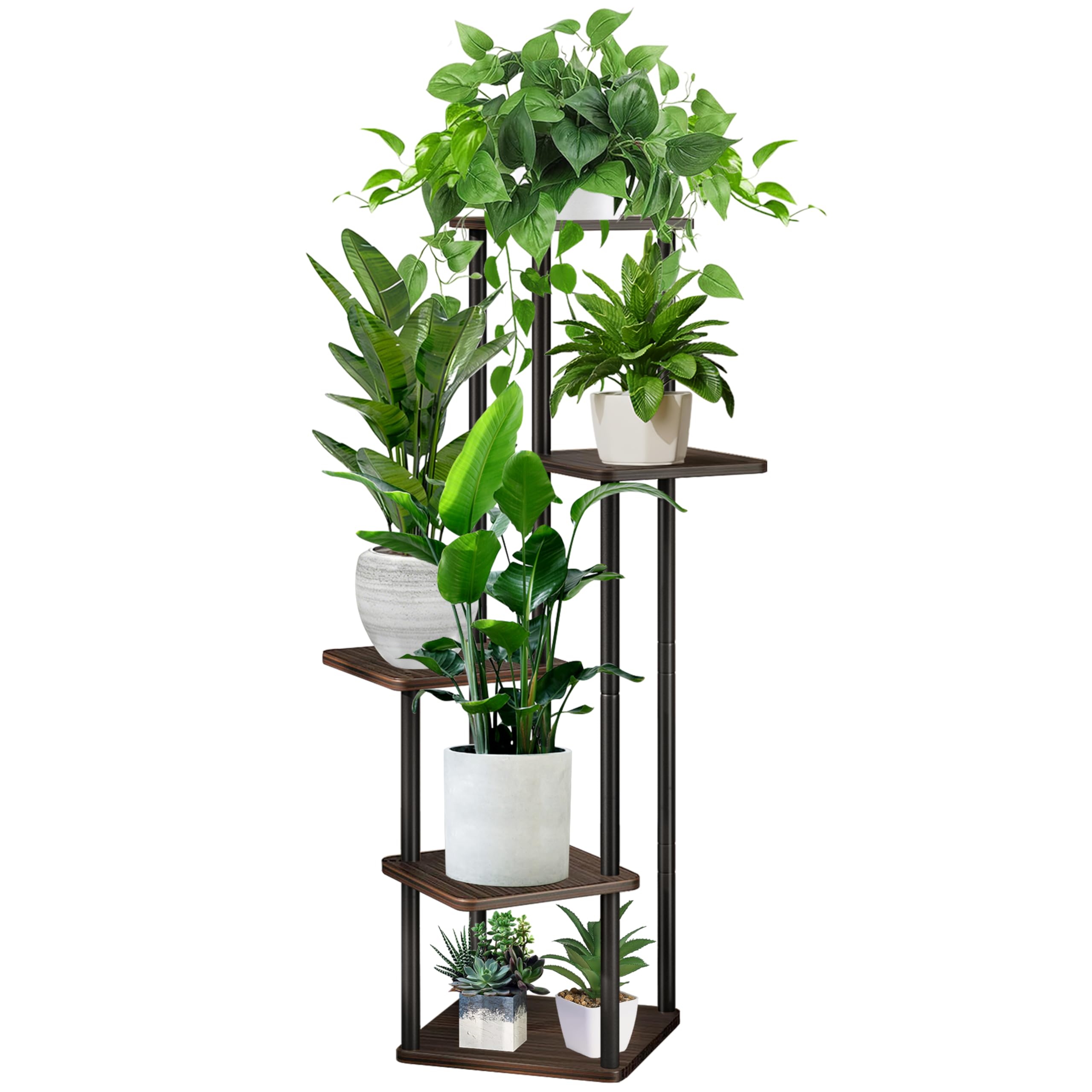 YOCOMEY 5 Tier Black+Oak