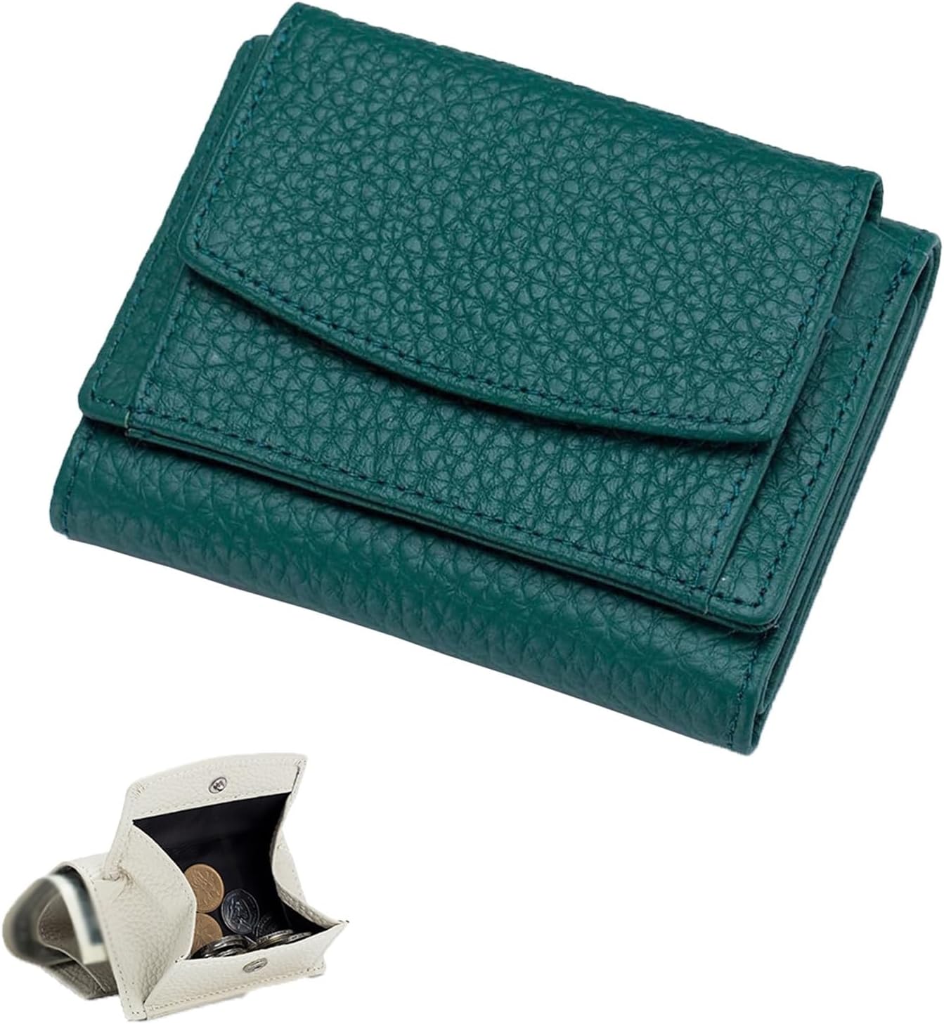 pozeyoo HoutangDuty ミニウォレット、HoutangDuty 女性用ミニウォレット、2025年新レザーRFIDブロ