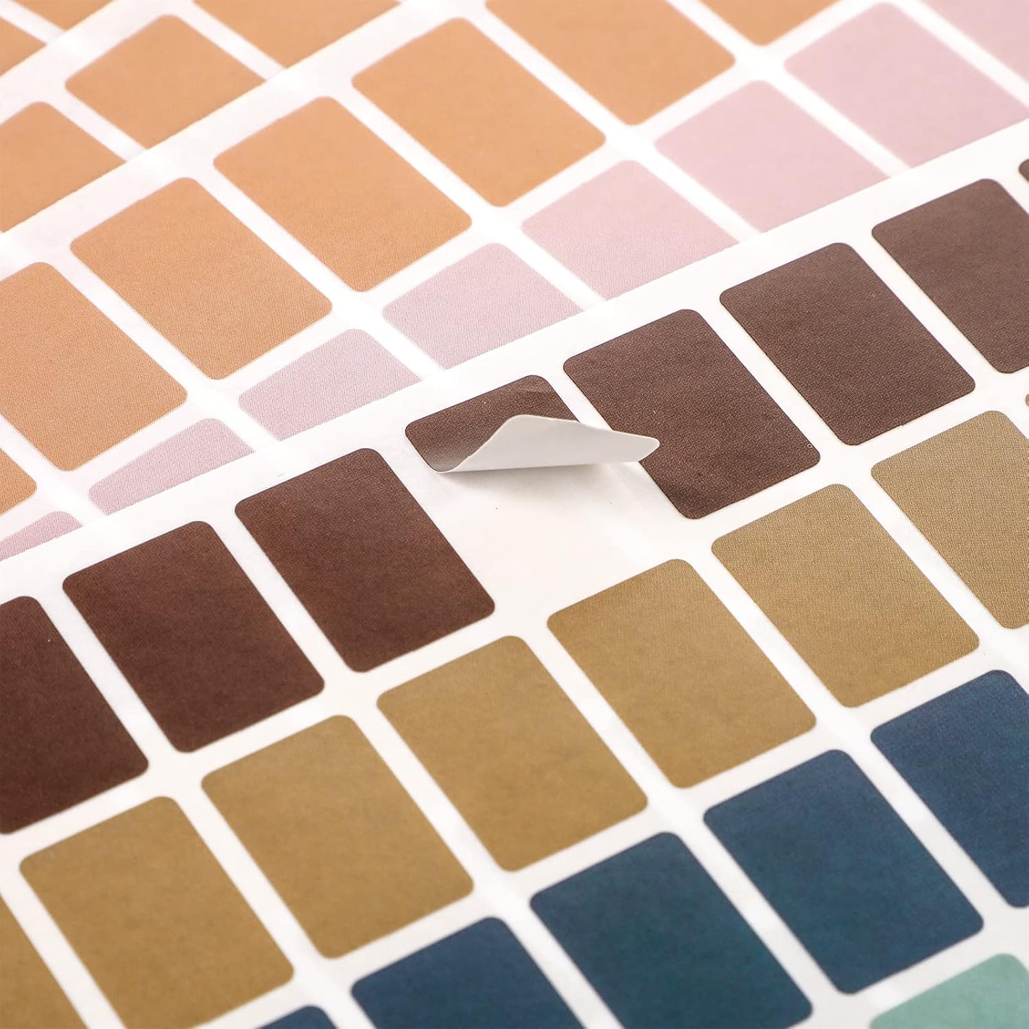 Sabary 20 Sheets Colorful Coding Labels Rectangle Colored Stickers Assorted Removable Stickers for Classrooms Offices Labeling Marking (Trendy Color,0.5 x 0.75 Inch) - Image 3