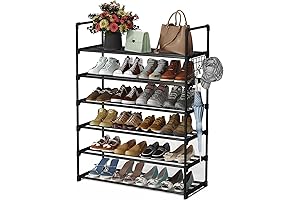homicker 6 Tiers Metal Shoe Organizer
