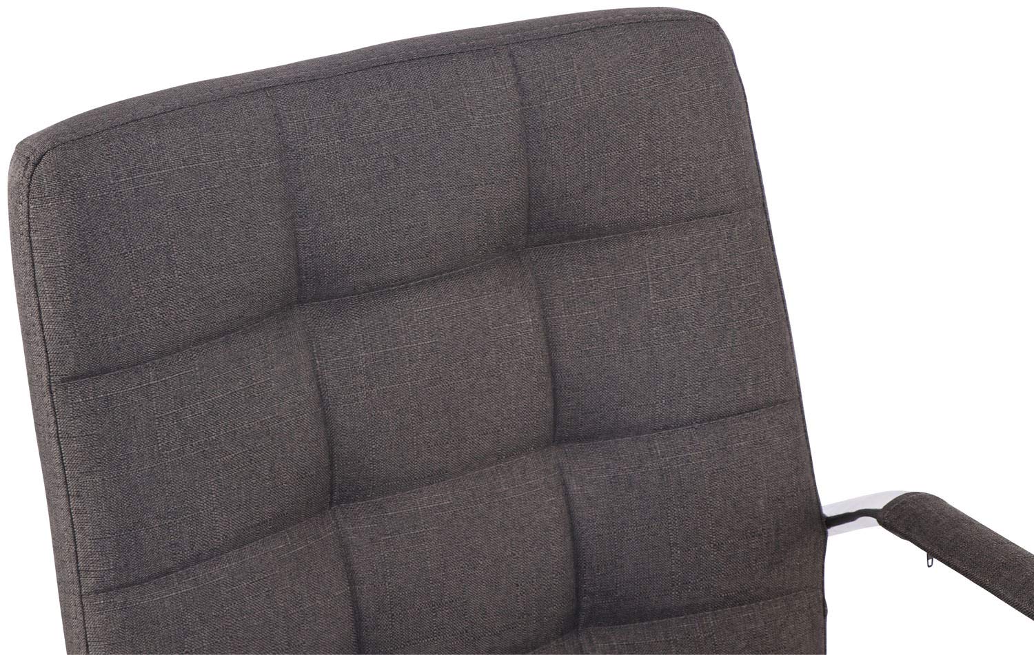 CLP Silla De Escritorio Deli Pro En Tela | Silla Ejecutiva Giratoria & Regulable En Altura I Silla De Oficina con Ruedas Color:Gris Oscuro