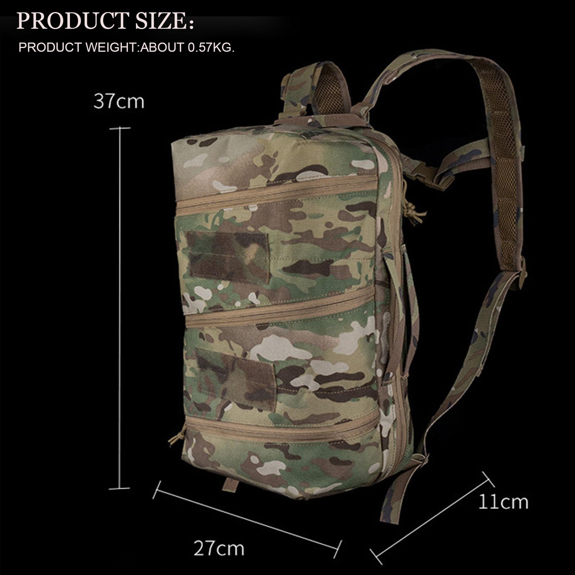 Mochila Médica Táctica con Sistema MOLLE, Bolsa De Primeros Auxilios De Gran Capacidad For Senderismo Y Acampada Al Aire Libre