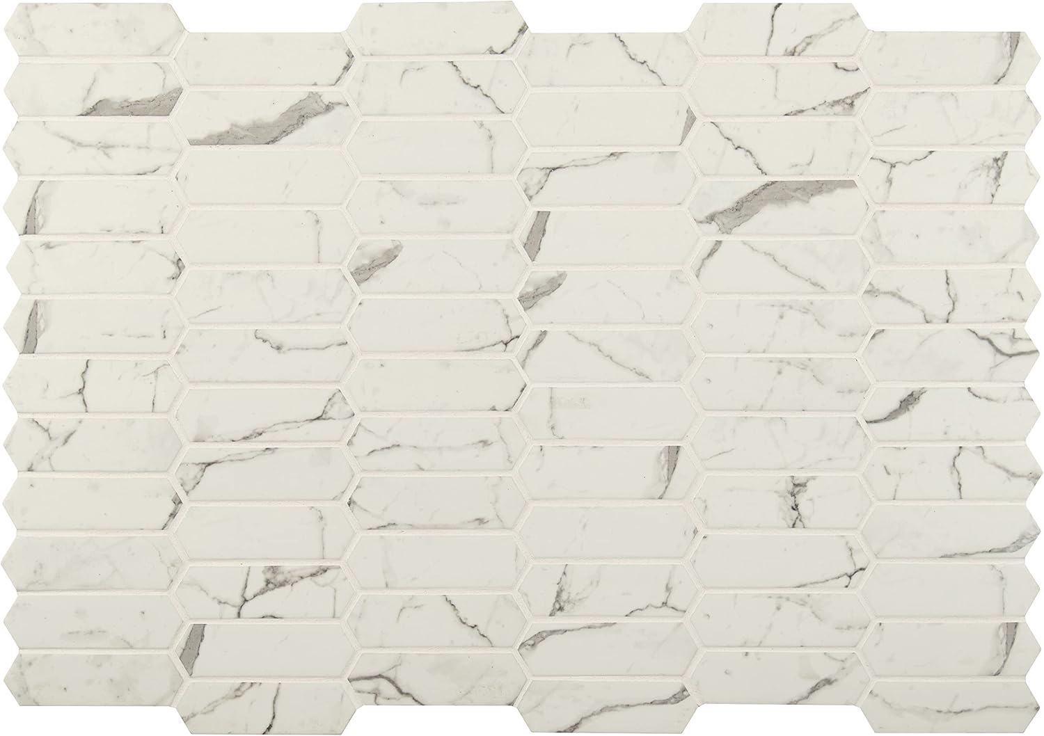 MSI Pixie Grigia 11.52 x 9.82 Inch Glass Picket Tiles for Kitchen Backsplash, Bathroom & Shower Walls, Accent Wall, Dark Gray