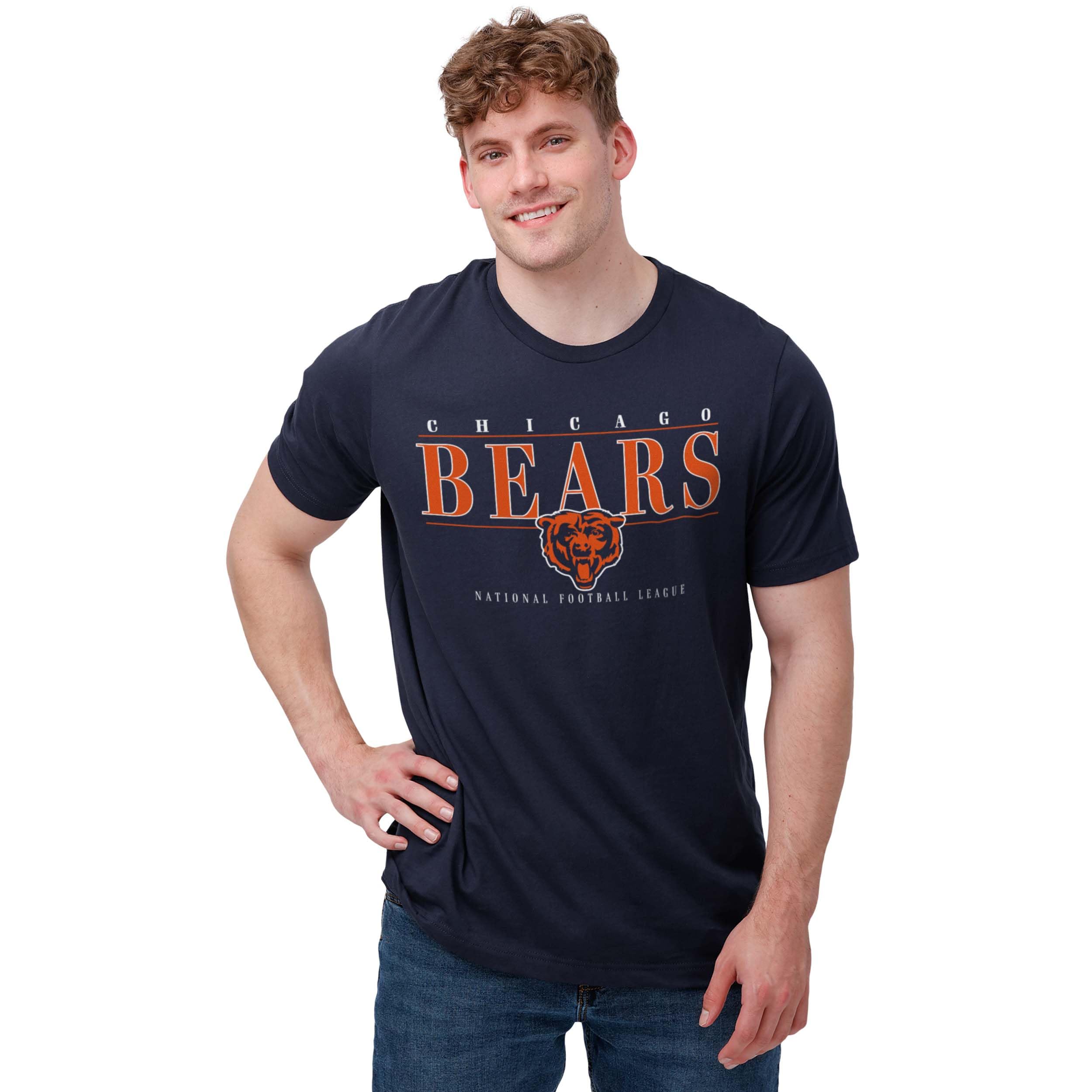 FOCO NFL Mens NFL Team Logo Signature Bar Short Sleeve T-Shirt