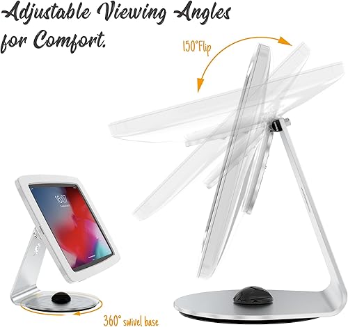 Miniatura 3 de Soporte de quiosco para tableta para escritorio con cerradura  giratorio compatible con iPad 10.9 pulgadas, Pro 11" 1 2 3 4, Air 4 5, Air 11", iPad