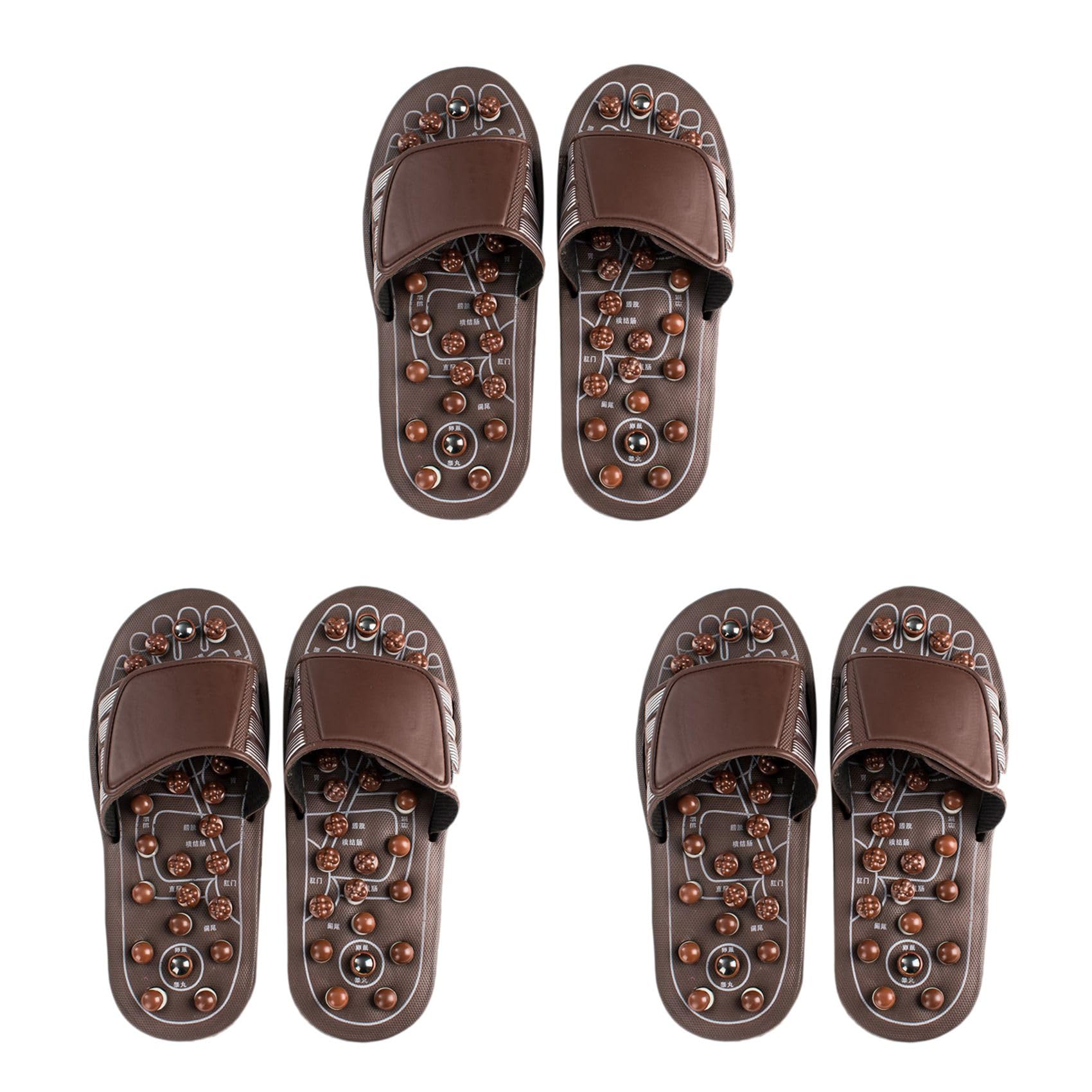 6x Akupressur Fuß Massage GeräT Massage Hausschuhe Schuhe Reflexzonen Massage Sandalen Relief Plantar Fasziitis Arthritis für MäNner Frauen M