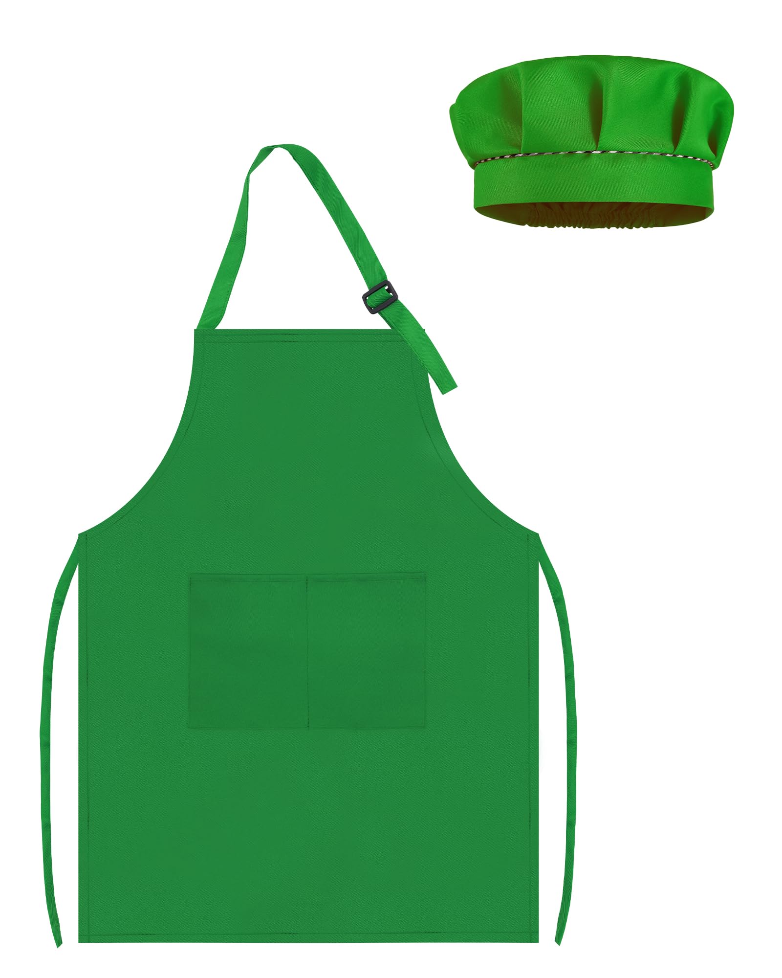 Kids Art Aprons, Waterproof Artist Smock for Kids, TPU Children Apron with Long Sleeves, Child Drawing Clothes Cover, Child Gardening Painting Aprons Age 4 to 12 Years (green, L)
