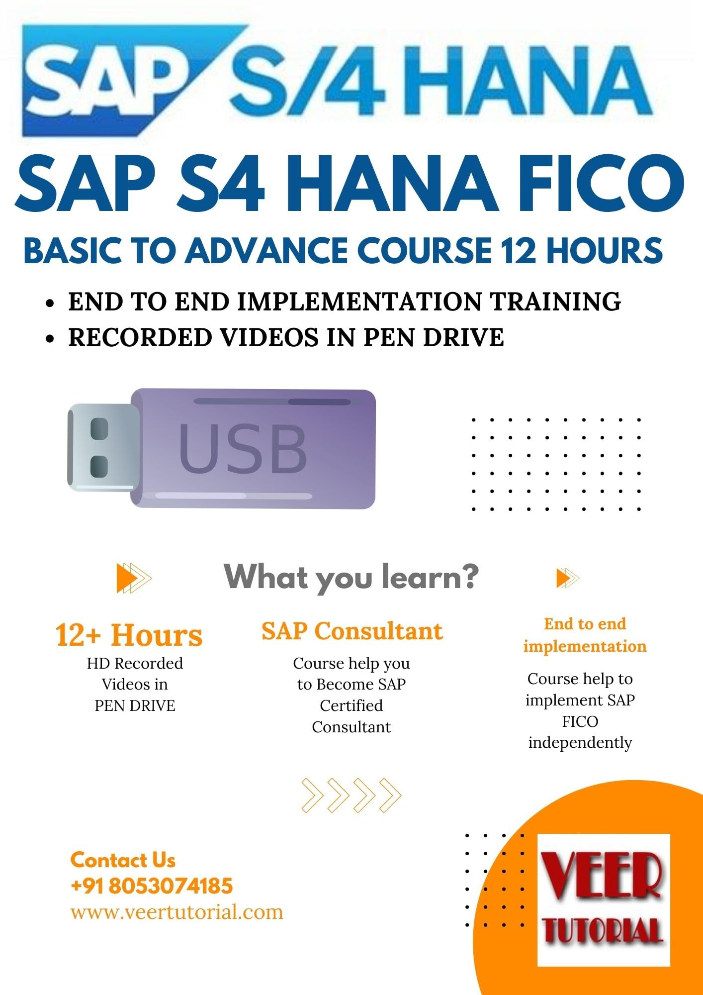 Veertutorial SAP S4 HANA FICO Basic to Advance Course 12 Hours | USB PEN DRIVE | English | Practice Files | Lifetime Subscription | No Installation-image-31