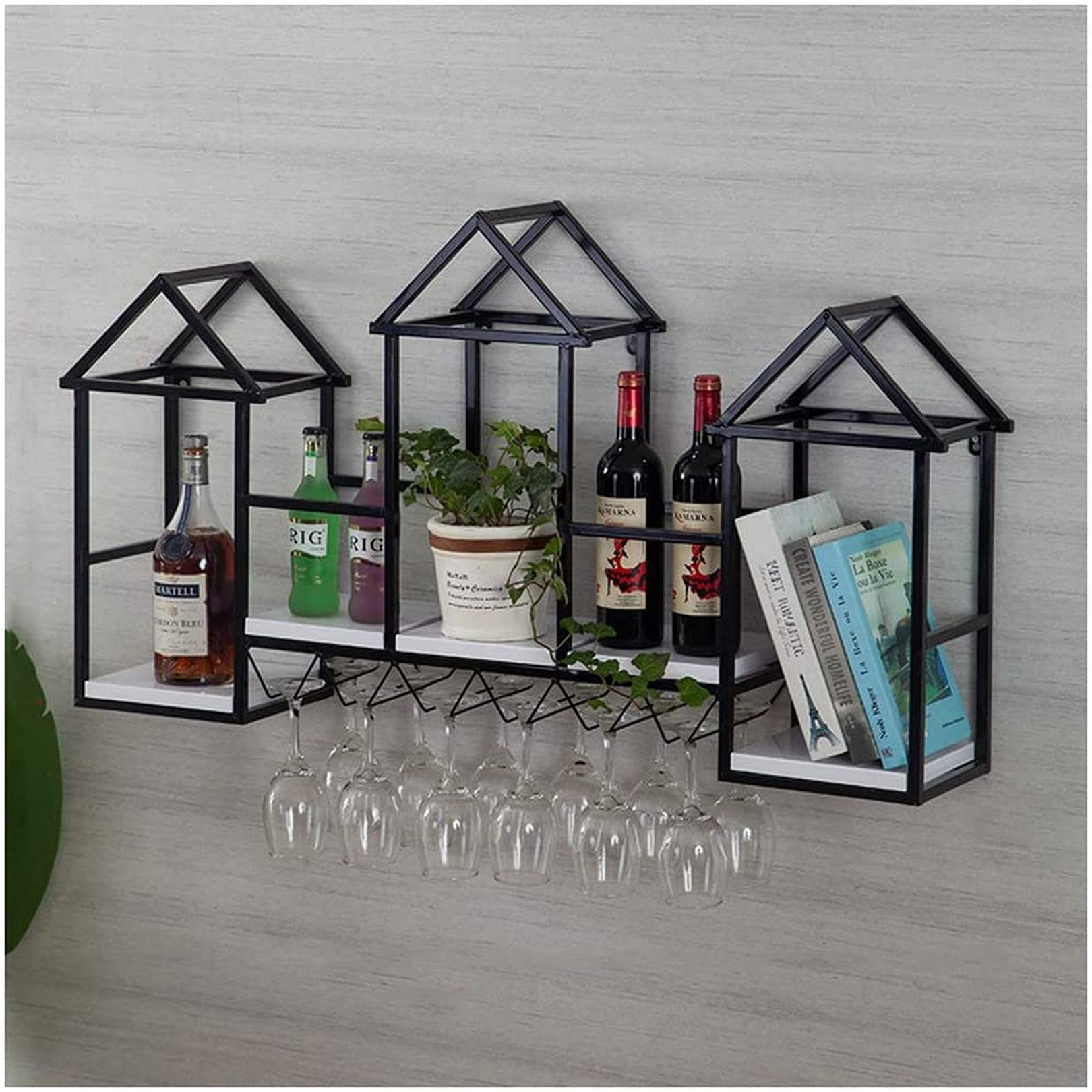 Casier à vin mural pour ranger ses verres sans encombrer les comptoirs