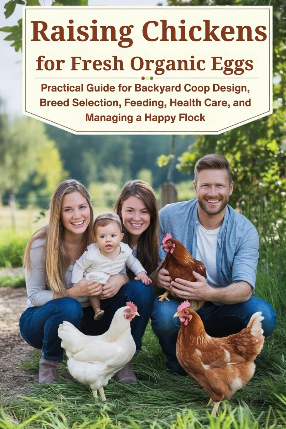 Raising Chickens for Fresh Organic Eggs: Practical Guide for Backyard Coop Design, Breed Selection, Feeding, Health Care, and Managing a Happy Flock