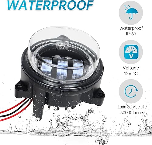 Miniatura 4 de Faros delanteros LED de haz bajo con anillo de halo DRL compatibles con Can Am Outlander 500 650 800 850 1000 XMR STD XT XT-P Accesorios de repuesto