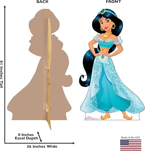 Miniatura 2 de Cardboard People Jasmine Figura de Cartón de Tamaño Real - Aventuras de Amistad de las Princesas de Disney