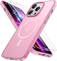 Vista 113 de Miracase - Funda magnética para iPhone 13 de 6.1 pulgadas (compatible con MagSafe) (con 2 protectores de pantalla), protección de grado militar