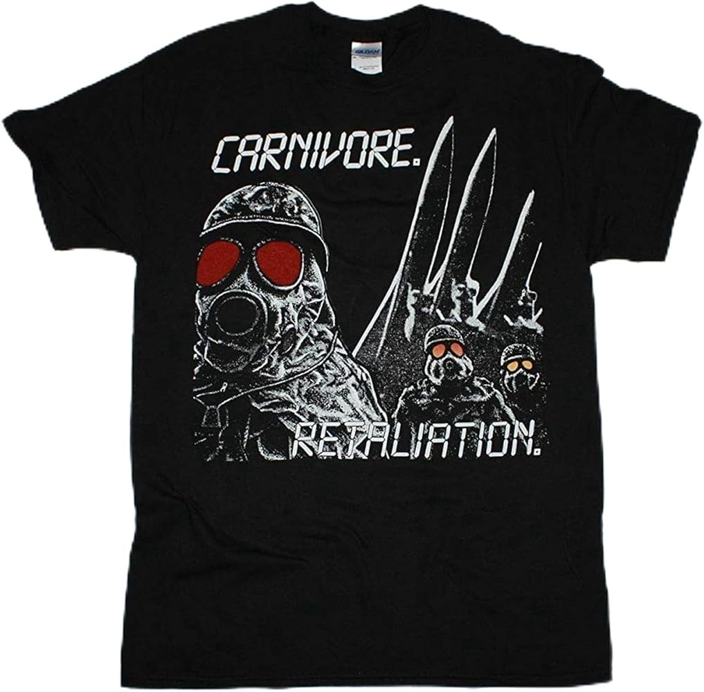 LUNJIN Men's Carnivore Retaliation 1987 Crossover Thrash Peter