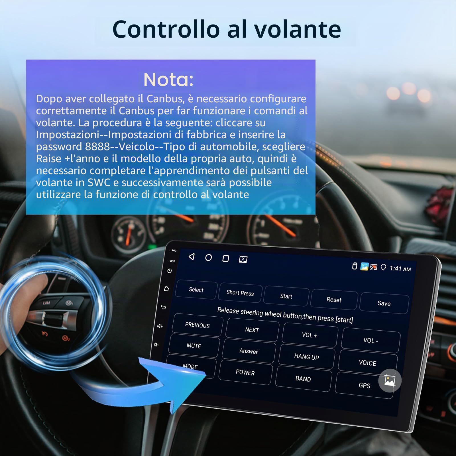[4G+64G] Android Autoradio per Peugeot 208/2008 2012-2018 con Wireless Carplay & Android Auto, Schermo Touch IPS 10.1 pollici con GPS, WiFi, 32EQ, Bluetooth 5.0, Radio FM/RDS