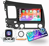 Vista 6 de Para Honda Civic 2006-2011 LHD Quad Core 2G+64G CarPlay Android Navegación Automática Android Estéreo GPS Radio Reverse Cámara Pantalla 10 "IPS