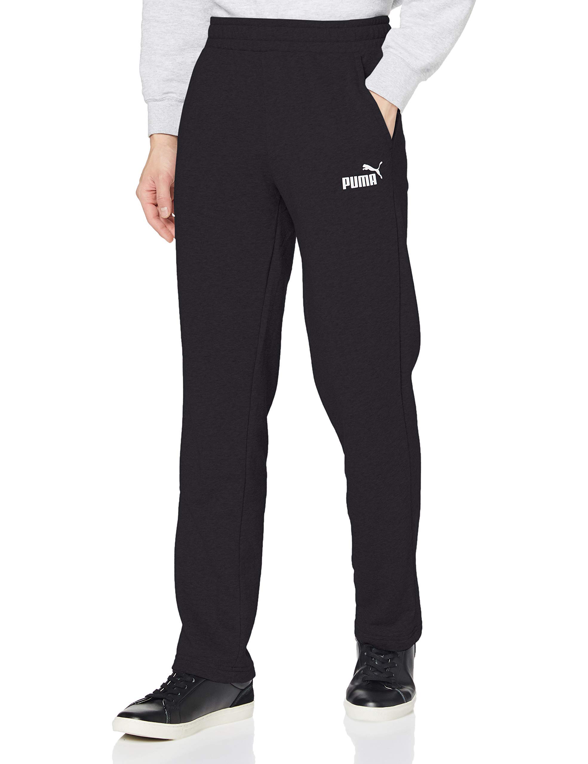 PUMA Herren Ess Logo Pants Tr Op Srl Hose, Puma Black 24, L
