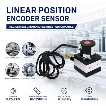 Stroke Linear String Pot Encoder Sensor Draw Wire Encoder Accurate Installation Switch Encoder for Cylinder Testing Machine