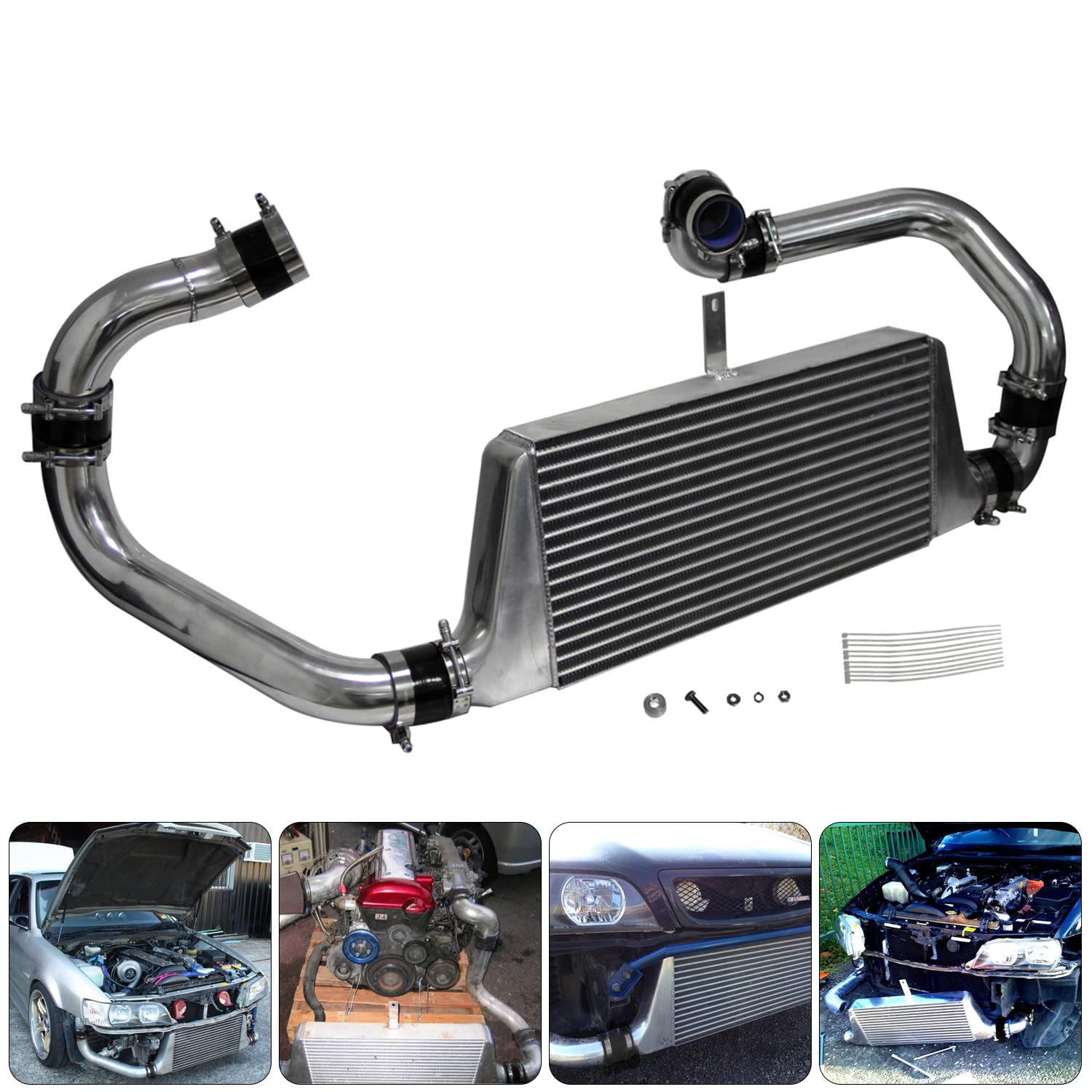 Amazon.com: PKSABB Turbo Intercooler kit polished compatile