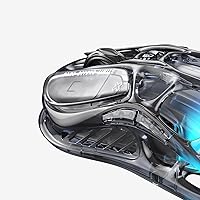 Vista 8 de GravaStar Mercury M2 - ratón inalámbrico para juegos con 26,000 DPI, sensor PAW3395DM - diseño ahuecado ligero de 79g - 5 botones programables - 5