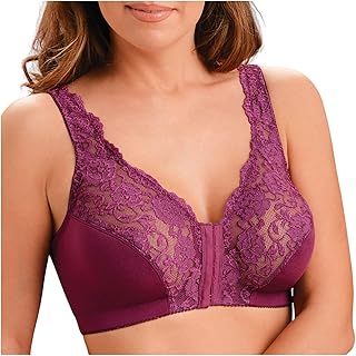 Soutien Gorge Fermeture Devant Femme Dentelle- Soutien Gorge sans Armature Femme Transparent,Soutien Gorge Grande Taille Sexy Larges Bretelles Bra Comfort Base Invisible Soutiens-Gorg