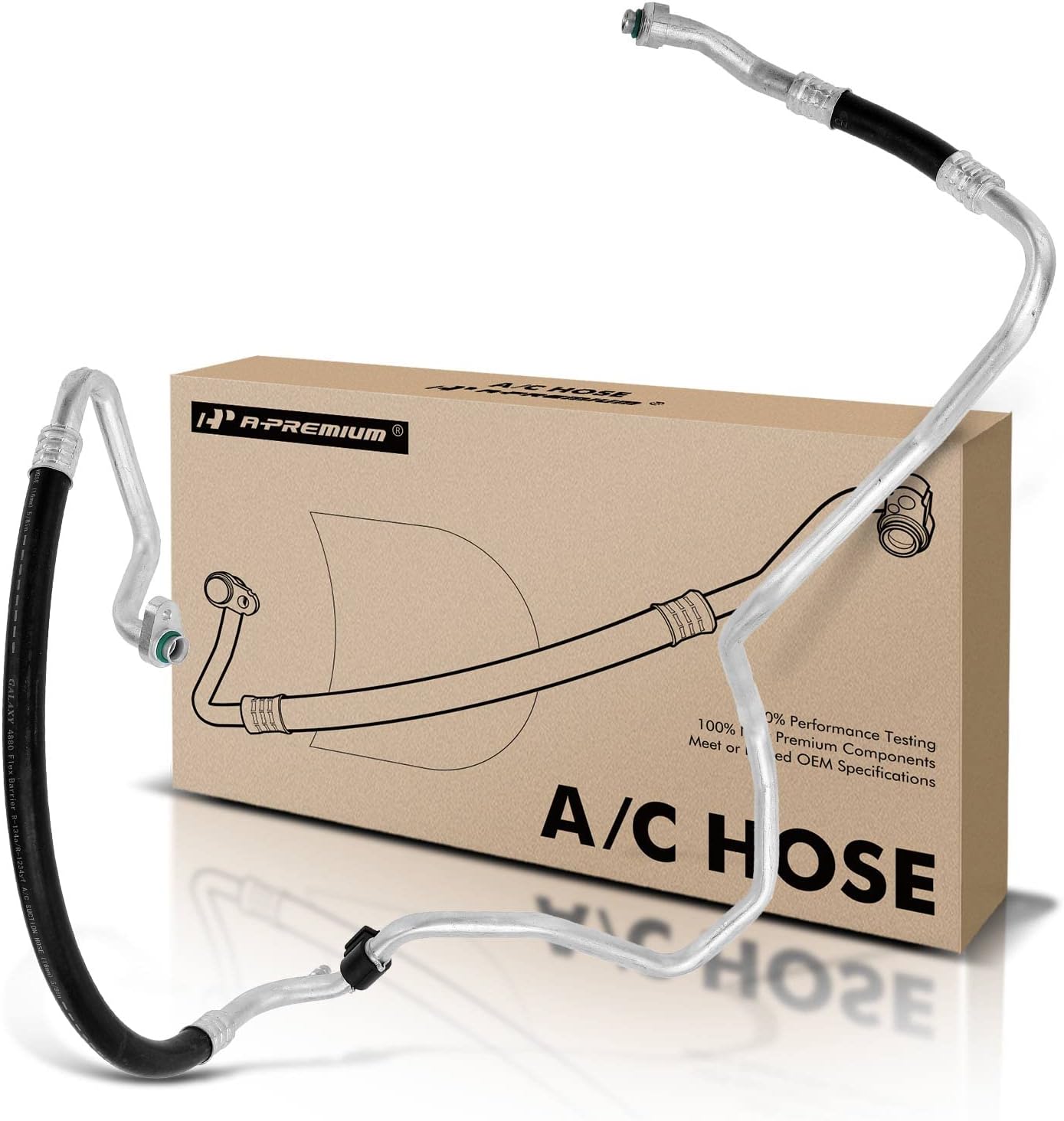 A-Premium A/C Suction Hose Assembly Compatible with Hyundai Sonata, 2011 2012 2013 2014, 2.0L 2.4L, Petrol, Compressor to Evap