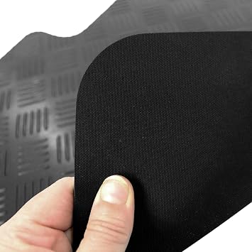 Custom Fit Black Replacement Car Floor Mats for VW Passat B6/B7 2005-2015 | 4 Piece Set with Round Clips (Heavy Duty Rubber)