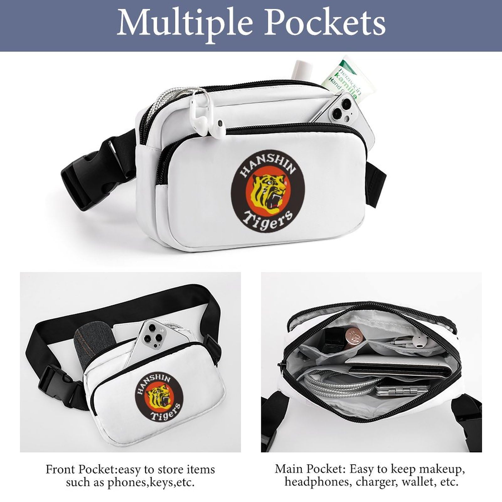 Amazon.co.jp: 阪神タイガース (3) ウエストバッグ ウエストポーチ