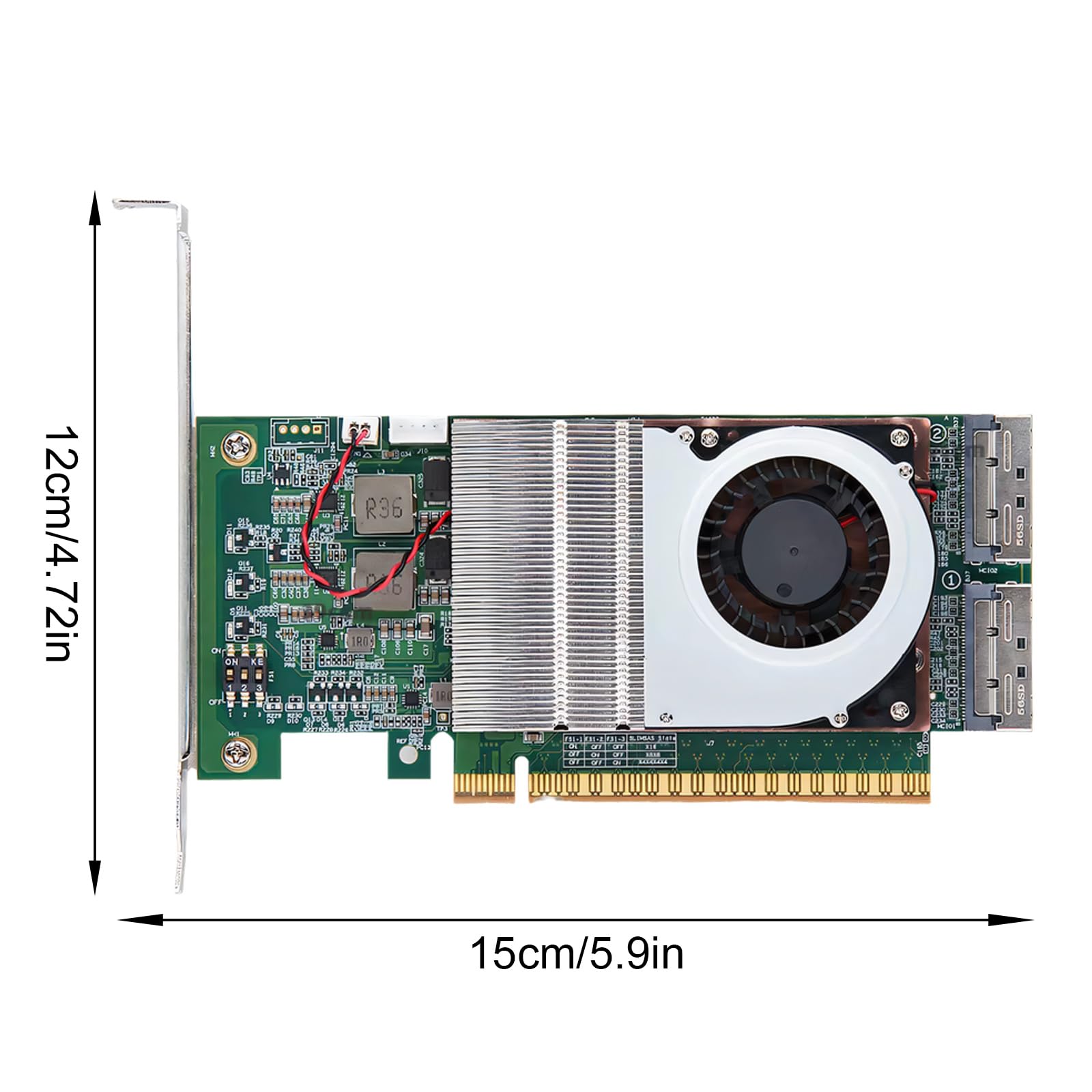 Scheda Retimer PCIe 5.0 X16 F Scheda Grafica GPU Equipaggiata Video Esterno Espansione Hard Disk Espansione Veloce Retimer Velocità