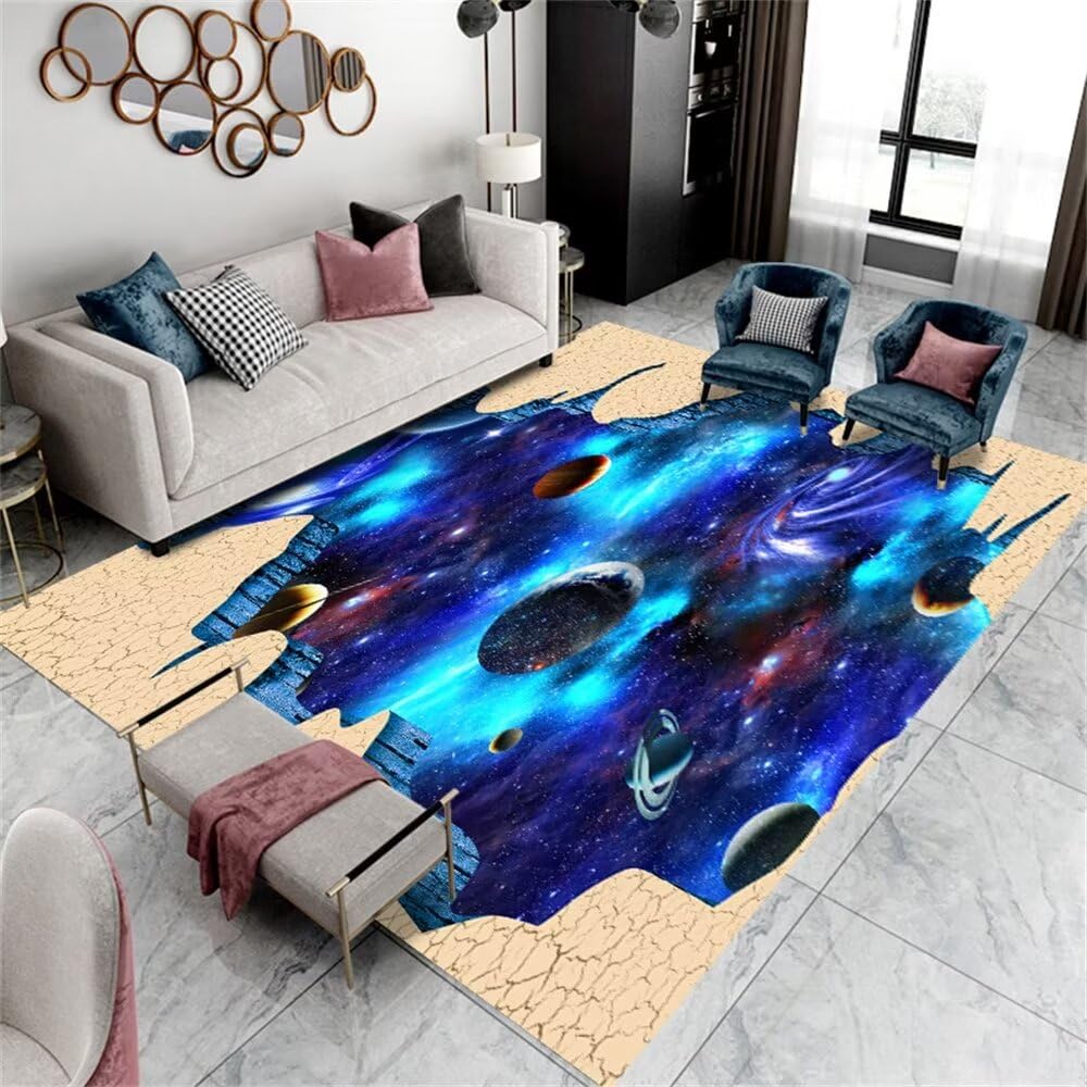 Tapis déco cuisine et chambre anti bruit pour protéger le sol du balcon 130x190