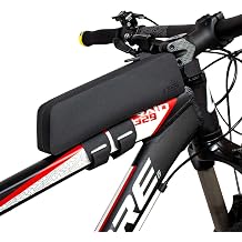 GORIX Bicycle Top Tube Bag, Waterproof, Road Bike, Small, Simple Design GX-TBUTTER Frame Bag, Front Water Stop Fasteners, Storage Accessories, For Road Bikes, Cross Bikes, MTB and Other Bicycles Stylish Bicycle Bag
