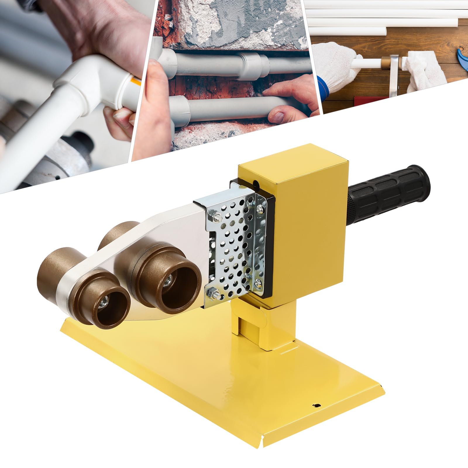 Saldatrice a manicotto, 800 Watt, con spie di controllo e cassetta degli attrezzi, saldatrice per tubi PPR/PE/PP (20 mm, 25 mm, 32 mm, 40 mm, 50 mm, 63 mm)