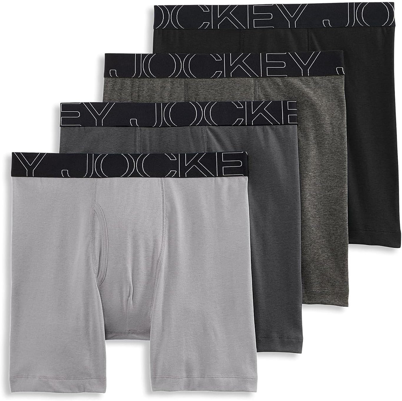 Jockey Men's Underwear ActiveBlend 7" Midway Brief - 4 Pack