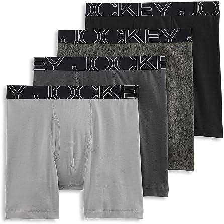 Jockey Men's Underwear ActiveBlend 7 Midway Brief - 4 Pack