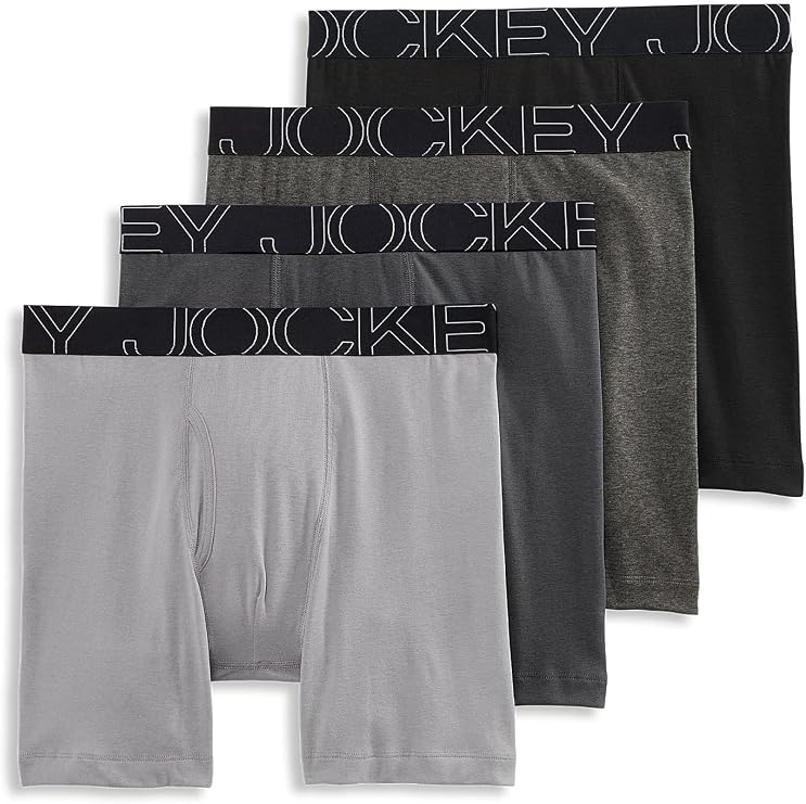 Jockey Men's Underwear ActiveBlend 7 Midway Brief - 4 Pack