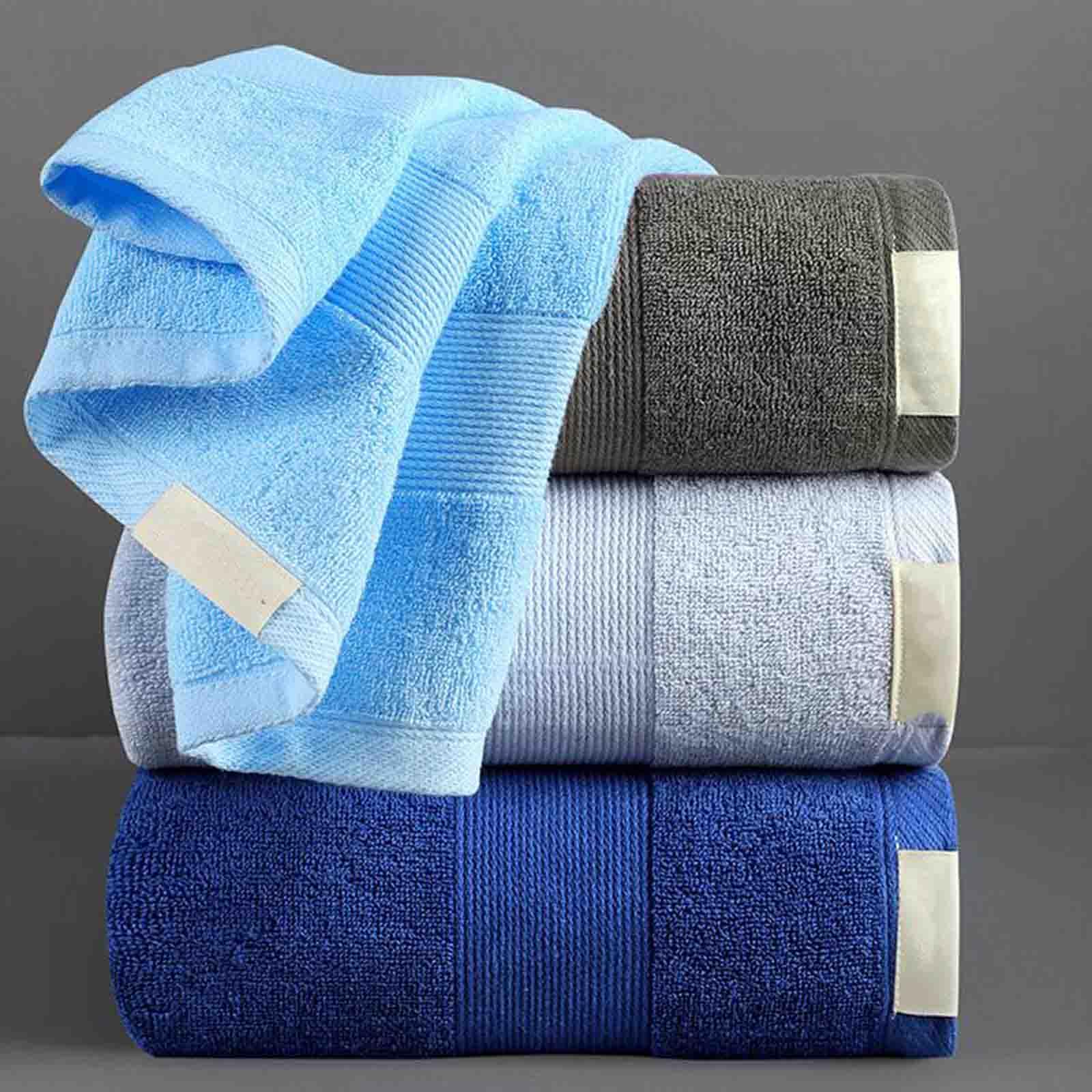 JUSHZ Badetuch Strandtuch Duschtücher Badetücher Beach Towel Badehandtuch Strandtücher Groß Strandhandtuch Handtücher 70x140 Frottee Struktur Wasser Aufnehmen Bequem Und Weich (70x140cm,White)
