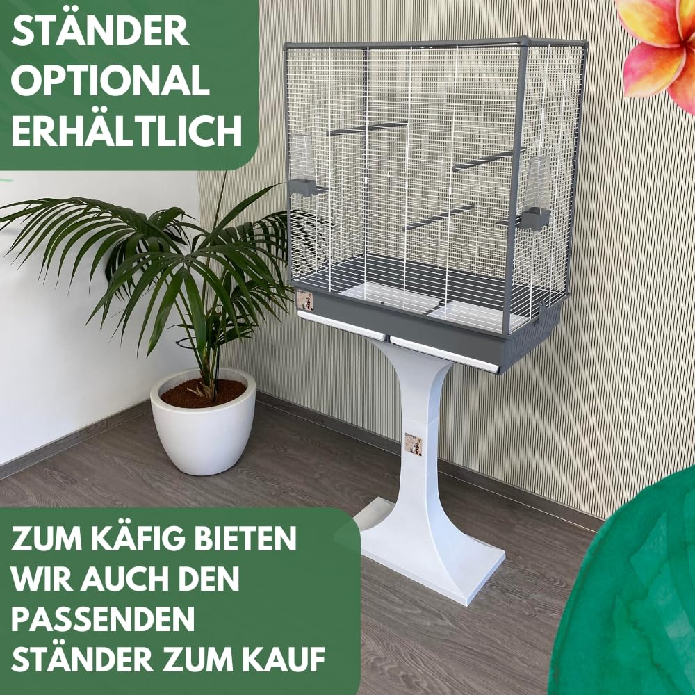 Vogelkäfig Wellensittich Zubehör Vogelkäfig Groß Kanarien Wellensittich Käfig Für 2 Vögel Zubehör Vogel Käfig XXL Vogelvoliere Nymphensittich 80